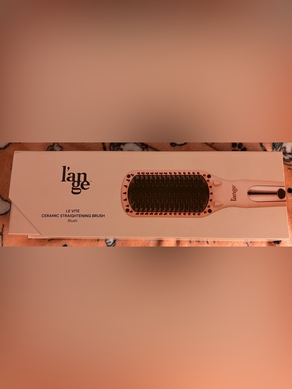 l'ange Le Vite Ceramic Straightening Brush in Blush Pink